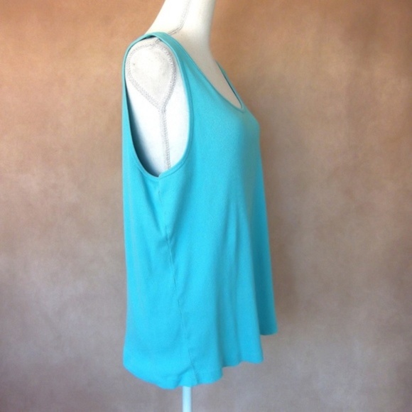 Comfy & Stretchy Turquoise Tank Top FINAL PRICE - Picture 4 of 4